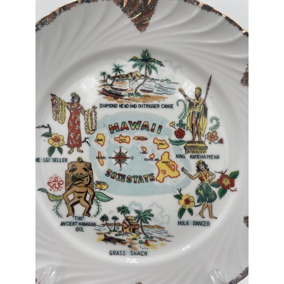 Mississippi Souvenir Plate Featuring State Landmarks & Vintage Charm - Picture 8 of 11